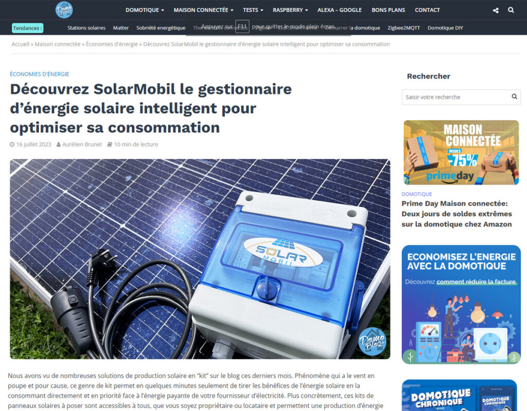 Domo Blog SolarMobil SolarMobil
